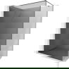 Mexen Kioto-XF ścianka prysznicowa Walk-in z ramką 50 x 202 cm, grafit 10 mm, gun metal - 800-050-104-95-40-X