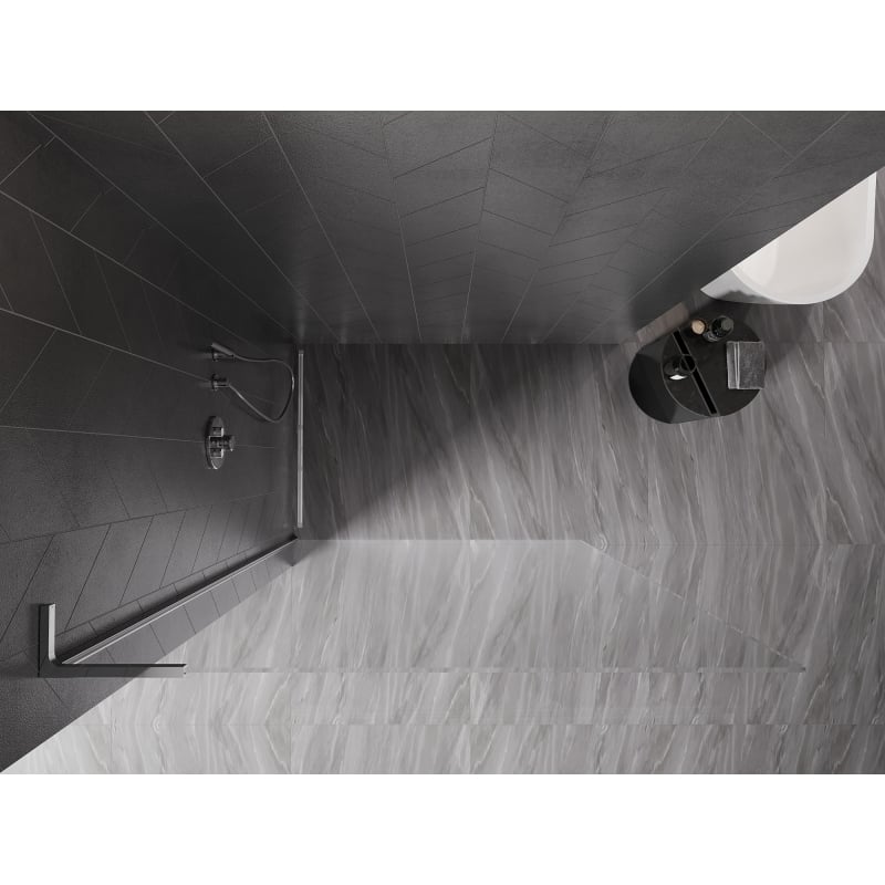 Mexen Kioto-X L ścianka prysznicowa Walk-in 110 x 200 cm, transparent 10 mm, chrom - 800-110-107-01-00-X