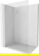 Mexen Kioto-X L ścianka prysznicowa Walk-in 110 x 200 cm, transparent 10 mm, biała - 800-110-107-20-00-X