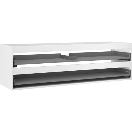 Mexen Box-A korpus szafki podumywalkowej 160 cm, 2 szuflady, biały mat - 91AX0-1600-470-2-01