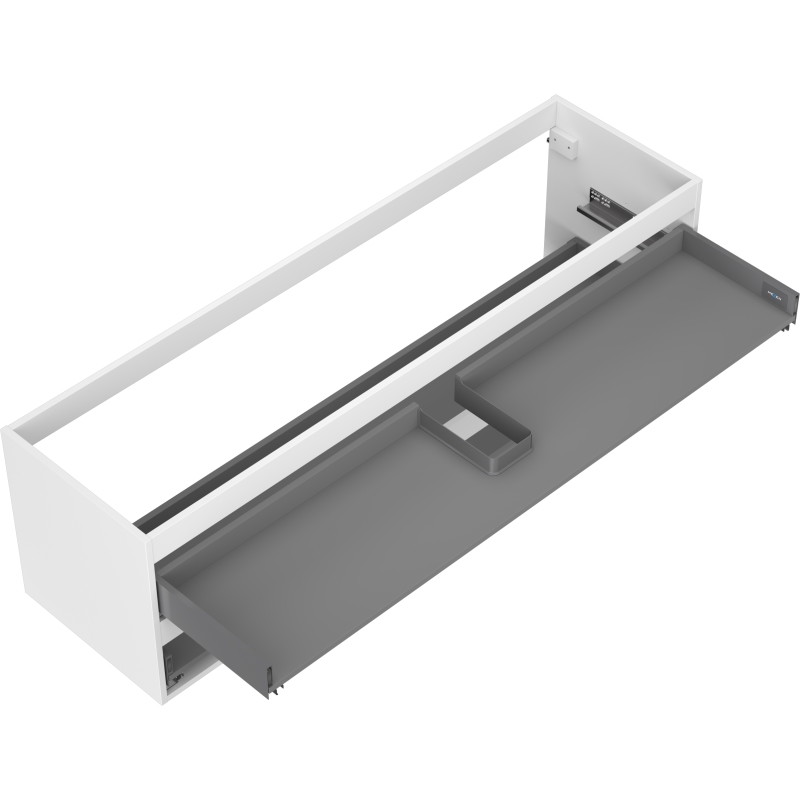 Mexen Box-A korpus szafki podumywalkowej 160 cm, 2 szuflady, biały mat - 91AX0-1600-470-2-01