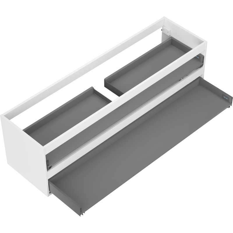 Mexen Box-A korpus szafki podumywalkowej 160 cm, 2 szuflady, biały mat - 91AX0-1600-470-2-01