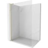 Mexen Kioto-X L ścianka prysznicowa Walk-in 50 x 200 cm, transparent 10 mm, złota szczotkowana - 800-050-107-55-00-X