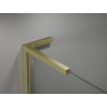 Mexen Kioto-X L ścianka prysznicowa Walk-in 70 x 200 cm, transparent 10 mm, złota szczotkowana - 800-070-107-55-00-X