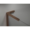 Mexen Kioto-X L ścianka prysznicowa Walk-in 50 x 200 cm, transparent 10 mm, różowe złoto - 800-050-107-60-00-X