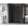Mexen Kioto-X L ścianka prysznicowa Walk-in 80 x 200 cm, transparent 10 mm, różowe złoto - 800-080-107-60-00-X