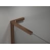 Mexen Kioto-X L ścianka prysznicowa Walk-in 80 x 200 cm, transparent 10 mm, różowe złoto - 800-080-107-60-00-X