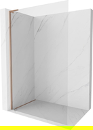 Mexen Kioto-X L ścianka prysznicowa Walk-in 120 x 200 cm, transparent 10 mm, miedź szczotkowana - 800-120-107-65-00-X