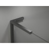 Mexen Kioto-X L ścianka prysznicowa Walk-in 80 x 200 cm, transparent 10 mm, gun gray szczotkowany - 800-080-107-66-00-X