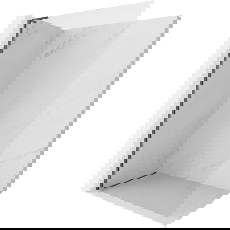 Mexen Kioto-X L ścianka prysznicowa Walk-in 110 x 200 cm, transparent 10 mm, gun gray szczotkowany - 800-110-107-66-00-X