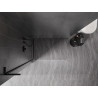 Mexen Kioto-X L ścianka prysznicowa Walk-in 50 x 200 cm, transparent 10 mm, czarna - 800-050-107-70-00-X