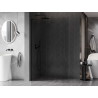 Mexen Kioto-X L ścianka prysznicowa Walk-in 70 x 200 cm, transparent 10 mm, czarna - 800-070-107-70-00-X