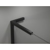 Mexen Kioto-X L ścianka prysznicowa Walk-in 80 x 200 cm, transparent 10 mm, czarna - 800-080-107-70-00-X
