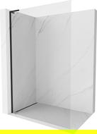 Mexen Kioto-X L ścianka prysznicowa Walk-in 110 x 200 cm, transparent 10 mm, czarna - 800-110-107-70-00-X