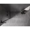 Mexen Kioto-X L ścianka prysznicowa Walk-in 110 x 200 cm, transparent 10 mm, czarna - 800-110-107-70-00-X