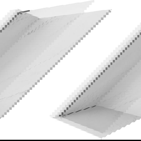 Mexen Kioto-X L ścianka prysznicowa Walk-in 70 x 200 cm, transparent 10 mm, gun metal - 800-070-107-95-00-X