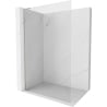 Mexen Kioto-X L ścianka prysznicowa Walk-in 50 x 200 cm, transparent 10 mm, nikiel szczotkowany - 800-050-107-97-00-X
