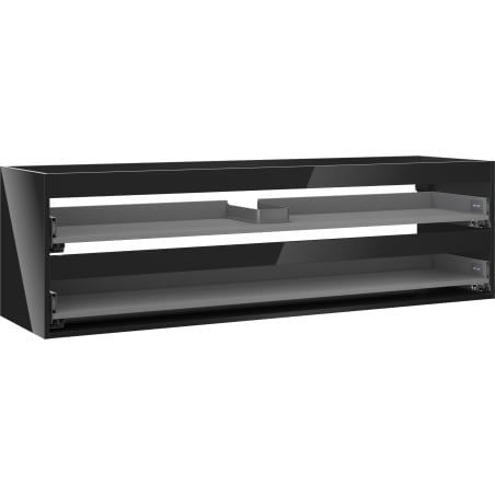 Mexen Box-A korpus szafki podumywalkowej 160 cm, 2 szuflady, czarny połysk - 91AX0-1600-470-2-70