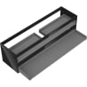 Mexen Box-A korpus szafki podumywalkowej 160 cm, 2 szuflady, czarny połysk - 91AX0-1600-470-2-70
