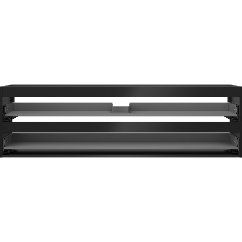 Mexen Box-A korpus szafki podumywalkowej 160 cm, 2 szuflady, czarny mat - 91AX0-1600-470-2-71