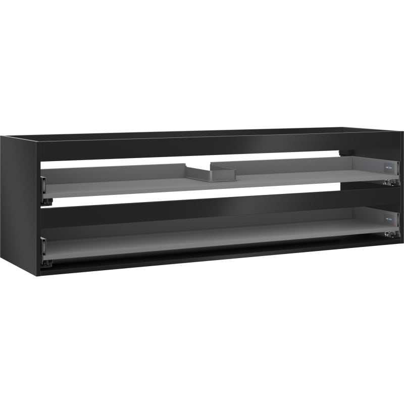 Mexen Box-A korpus szafki podumywalkowej 160 cm, 2 szuflady, czarny mat - 91AX0-1600-470-2-71