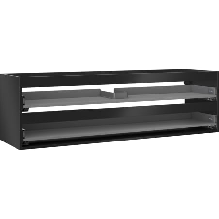 Mexen Box-A korpus szafki podumywalkowej 160 cm, 2 szuflady, czarny mat - 91AX0-1600-470-2-71