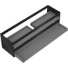 Mexen Box-A korpus szafki podumywalkowej 160 cm, 2 szuflady, czarny mat - 91AX0-1600-470-2-71