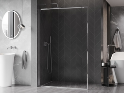 Mexen Kioto-F L ścianka prysznicowa Walk-in z ramką 85 x 202 cm, transparent 8 mm, chrom - 800-085-174-01-00