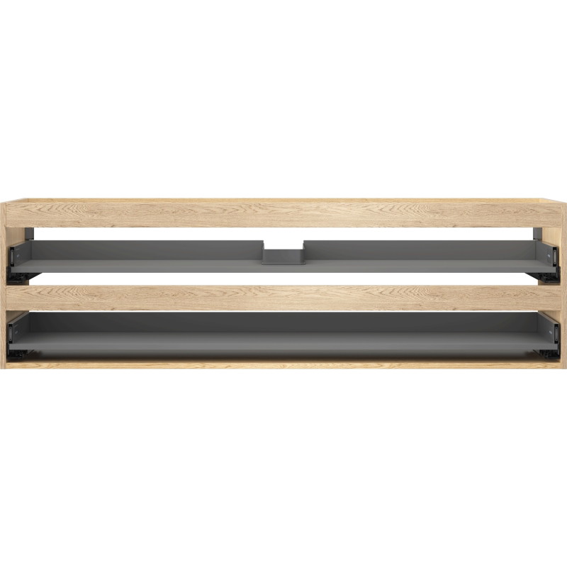 Mexen Box-A korpus szafki podumywalkowej 160 cm, 2 szuflady, dąb - 91AX0-1600-470-2-81