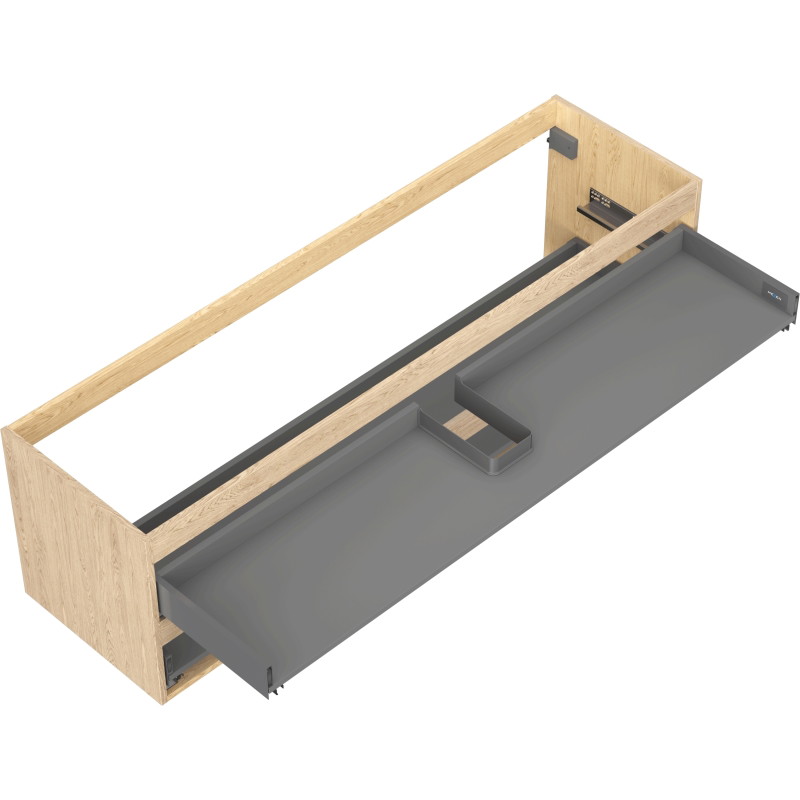 Mexen Box-A korpus szafki podumywalkowej 160 cm, 2 szuflady, dąb - 91AX0-1600-470-2-81