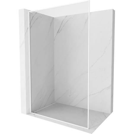 Mexen Kioto-F L ścianka prysznicowa Walk-in z ramką 75 x 202 cm, transparent 8 mm, biała - 800-075-174-20-00