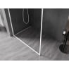 Mexen Kioto-F L ścianka prysznicowa Walk-in z ramką 75 x 202 cm, transparent 8 mm, biała - 800-075-174-20-00