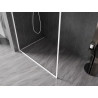 Mexen Kioto-F L ścianka prysznicowa Walk-in z ramką 85 x 202 cm, transparent 8 mm, biała - 800-085-174-20-00