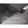 Mexen Kioto-F L ścianka prysznicowa Walk-in z ramką 85 x 202 cm, transparent 8 mm, biała - 800-085-174-20-00