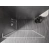 Mexen Kioto-F L ścianka prysznicowa Walk-in z ramką 120 x 202 cm, transparent 8 mm, biała - 800-120-174-20-00