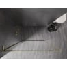 Mexen Kioto-F L ścianka prysznicowa Walk-in z ramką 55 x 202 cm, transparent 8 mm, złota - 800-055-174-50-00