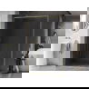 Mexen Kioto-F L ścianka prysznicowa Walk-in z ramką 85 x 202 cm, transparent 8 mm, złota szczotkowana - 800-085-174-55-00