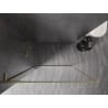 Mexen Kioto-F L ścianka prysznicowa Walk-in z ramką 120 x 202 cm, transparent 8 mm, złota szczotkowana - 800-120-174-55-00