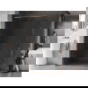 Mexen Kioto-F L ścianka prysznicowa Walk-in z ramką 50 x 202 cm, transparent 8 mm, różowe złoto - 800-050-174-60-00