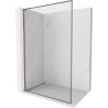 Mexen Kioto-F L ścianka prysznicowa Walk-in z ramką 85 x 202 cm, transparent 8 mm, różowe złoto - 800-085-174-60-00