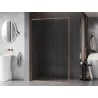Mexen Kioto-F L ścianka prysznicowa Walk-in z ramką 80 x 202 cm, transparent 8 mm, miedź szczotkowana - 800-080-174-65-00