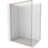 Mexen Kioto-F L ścianka prysznicowa Walk-in z ramką 105 x 202 cm, transparent 8 mm, miedź szczotkowana - 800-105-174-65-00