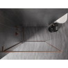 Mexen Kioto-F L ścianka prysznicowa Walk-in z ramką 105 x 202 cm, transparent 8 mm, miedź szczotkowana - 800-105-174-65-00