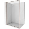 Mexen Kioto-F L ścianka prysznicowa Walk-in z ramką 120 x 202 cm, transparent 8 mm, miedź szczotkowana - 800-120-174-65-00