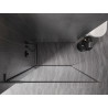 Mexen Kioto-F L ścianka prysznicowa Walk-in z ramką 75 x 202 cm, transparent 8 mm, gun gray szczotkowany - 800-075-174-66-00