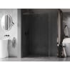 Mexen Kioto-F L ścianka prysznicowa Walk-in z ramką 120 x 202 cm, transparent 8 mm, gun gray szczotkowany - 800-120-174-66-00
