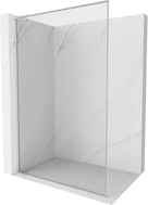 Mexen Kioto-F L ścianka prysznicowa Walk-in z ramką 75 x 202 cm, transparent 8 mm, nikiel szczotkowany - 800-075-174-97-00