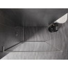 Mexen Kioto-F L ścianka prysznicowa Walk-in z ramką 75 x 202 cm, transparent 8 mm, nikiel szczotkowany - 800-075-174-97-00