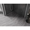 Mexen Kioto-X ścianka prysznicowa Walk-in 100 x 80 cm, transparent 10 mm, biała - 800-100-202-20-00-080-X