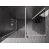 Mexen Kioto-X ścianka prysznicowa Walk-in 100 x 80 cm, transparent 10 mm, biała - 800-100-202-20-00-080-X